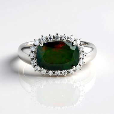 Mezezo Opal Silver Ring (de Melo Essence)