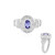 Bague en argent et Tanzanite