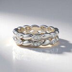 Anello in argento con Zircone