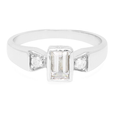 Anillo en plata con Morganita