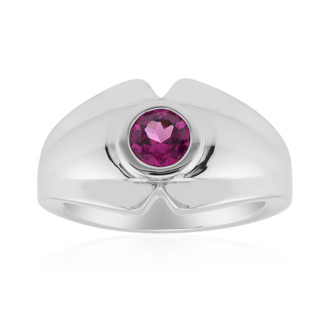 Roshoite Garnet Silver Ring (Pallanova)