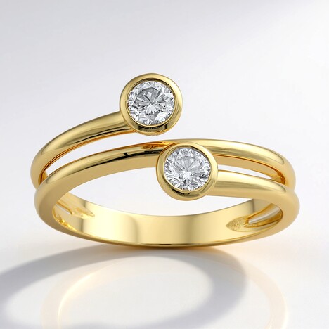 Anello in oro con Diamante SI2 (H) (CIRARI)