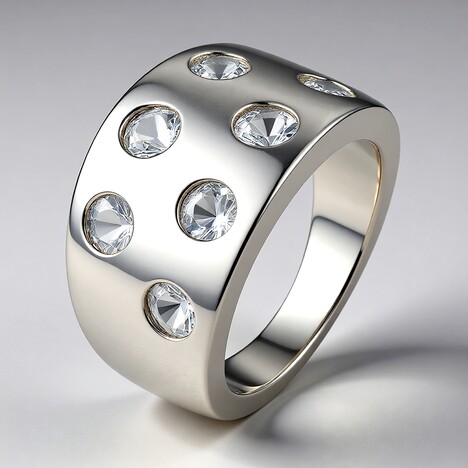Anello in argento con Danburite