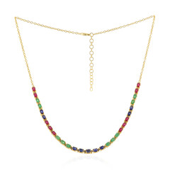 Collier en argent et Rubis de Madagascar