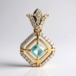 14K Brazilian Paraiba Tourmaline Gold Pendant (AMAYANI)