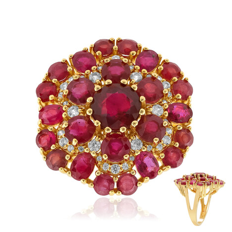 Anello in argento con Rubino del Madagascar