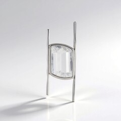 Ciondolo in argento con Quarzo Bianco (MONOSONO COLLECTION)