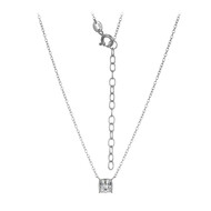 Weißer Topas-Silbercollier