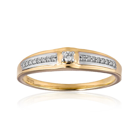 9K SI1 (H) Diamond Gold Ring