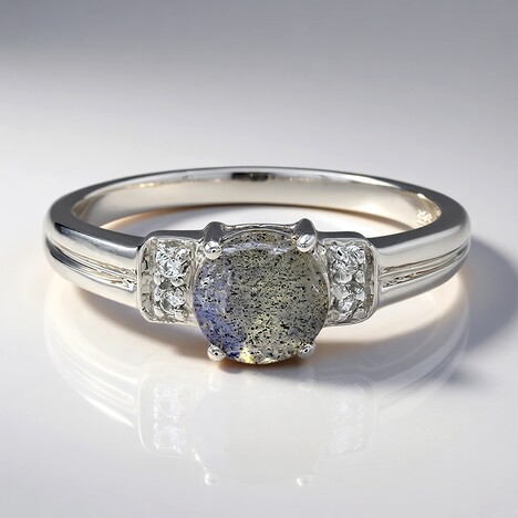 Anello in argento con Spectrolite