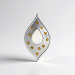 Ciondolo in argento con Opale di Welo (Adela Silber)