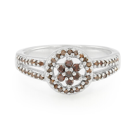 Bague en argent et Diamant fantaisie