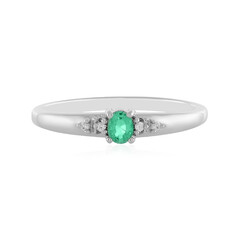 Anillo en plata con Esmeralda de Colombia