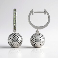 Orecchini in argento con Peridoto