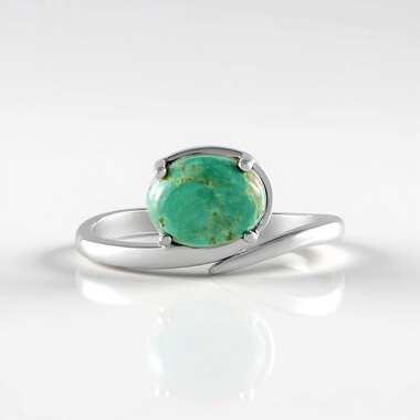 Bague en argent et Turquoise de Tyrone (Faszination Türkis)