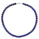 Zilveren halsketting met lapis lazulistenen