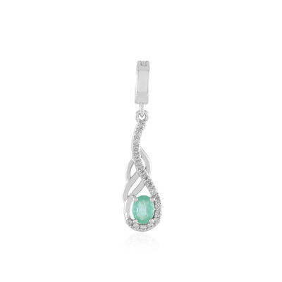 Ciondolo in argento con Smeraldo Colombiano