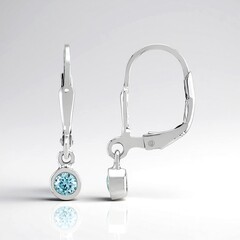 Orecchini in argento con Zircone Ratanakiri