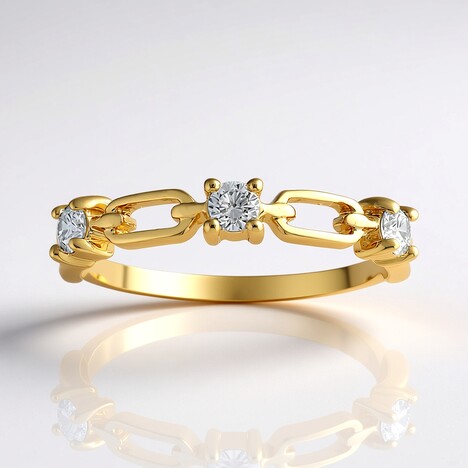 Anello in oro con Diamante SI1 (G) (Annette)