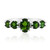 Anello in argento con Diopside Russo