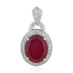 Madagaskar-Rubin-Silberanhänger