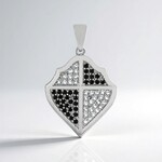 Ciondolo in argento con Topazio Bianco