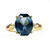 Londonblauer Topas-Goldring