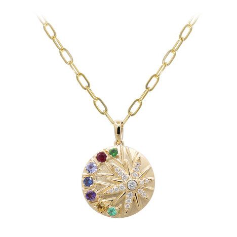 14K Amethyst Gold Necklace (CIRARI)