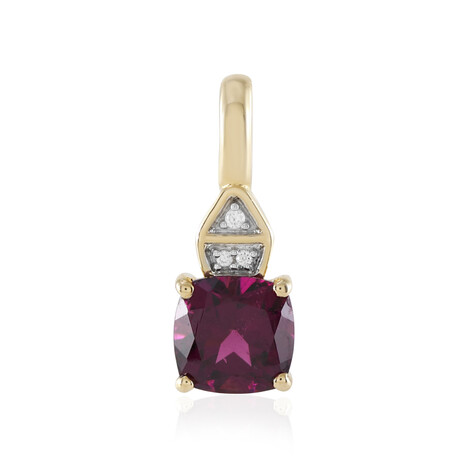 9K Magenta Garnet Gold Pendant
