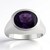 Anello in argento con Ametista Zambiana