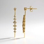 Orecchini in oro con Diamante Champagne I2 (de Melo Gold)