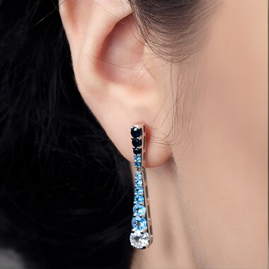 Zircon Silver Earrings (KM by Juwelo)