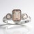 Anello in argento con Morganite Brasiliana