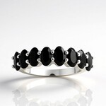 Anello in argento con Topazio Bianco