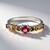 Anello in argento con Tormalina Rosa