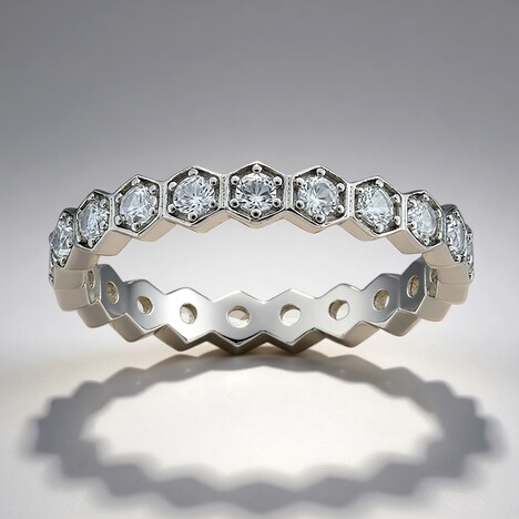 Anello in argento con Zircone