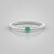 Anello in argento con Smeraldo Russo