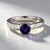 Anello in argento con Ametista Zambiana