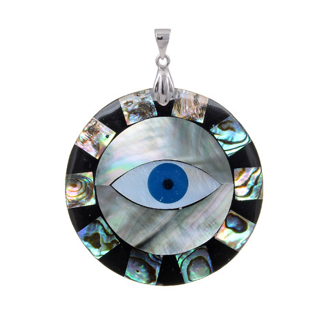 Edelstein-Silberanhänger