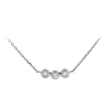 Gouden halsketting met SI1 (H) Diamanten