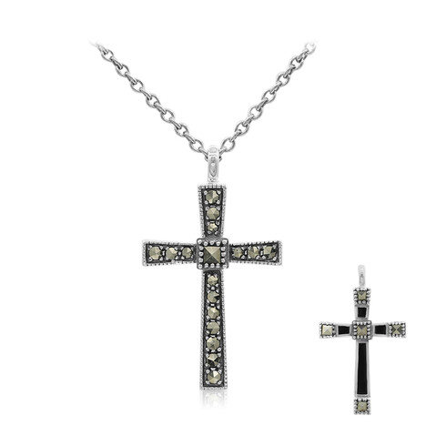 Markasit-Silberhalskette