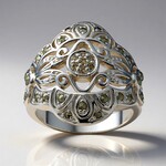 Anello in argento con Marcassite (Annette classic)