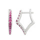 Orecchini in argento con Rodolite