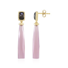 Orecchini in argento con Calcedonio Lavanda (KM by Juwelo)