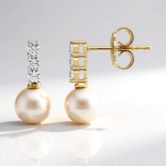 Boucles d'oreilles en argent et Perle d'Akoya (TPC)