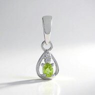 Ciondolo in argento con Peridoto