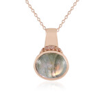 Kupferfarbener Maniry-Labradorit-Silberhalskette (KM by Juwelo)