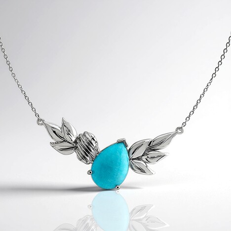 Collana in argento con Amazzonite (TPC)