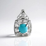 Ciondolo in argento con Turchese