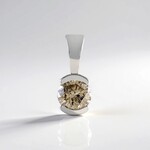 Ciondolo in argento con Diamante Champagne I3